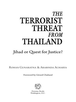 cover image of The Terrorist Threat from Thailand